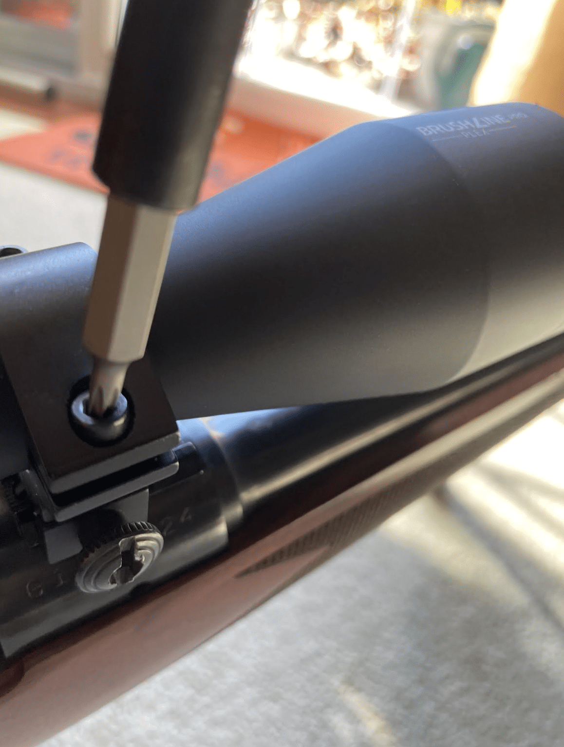 F.A.T. Wrench installing Brushline Pro Scope