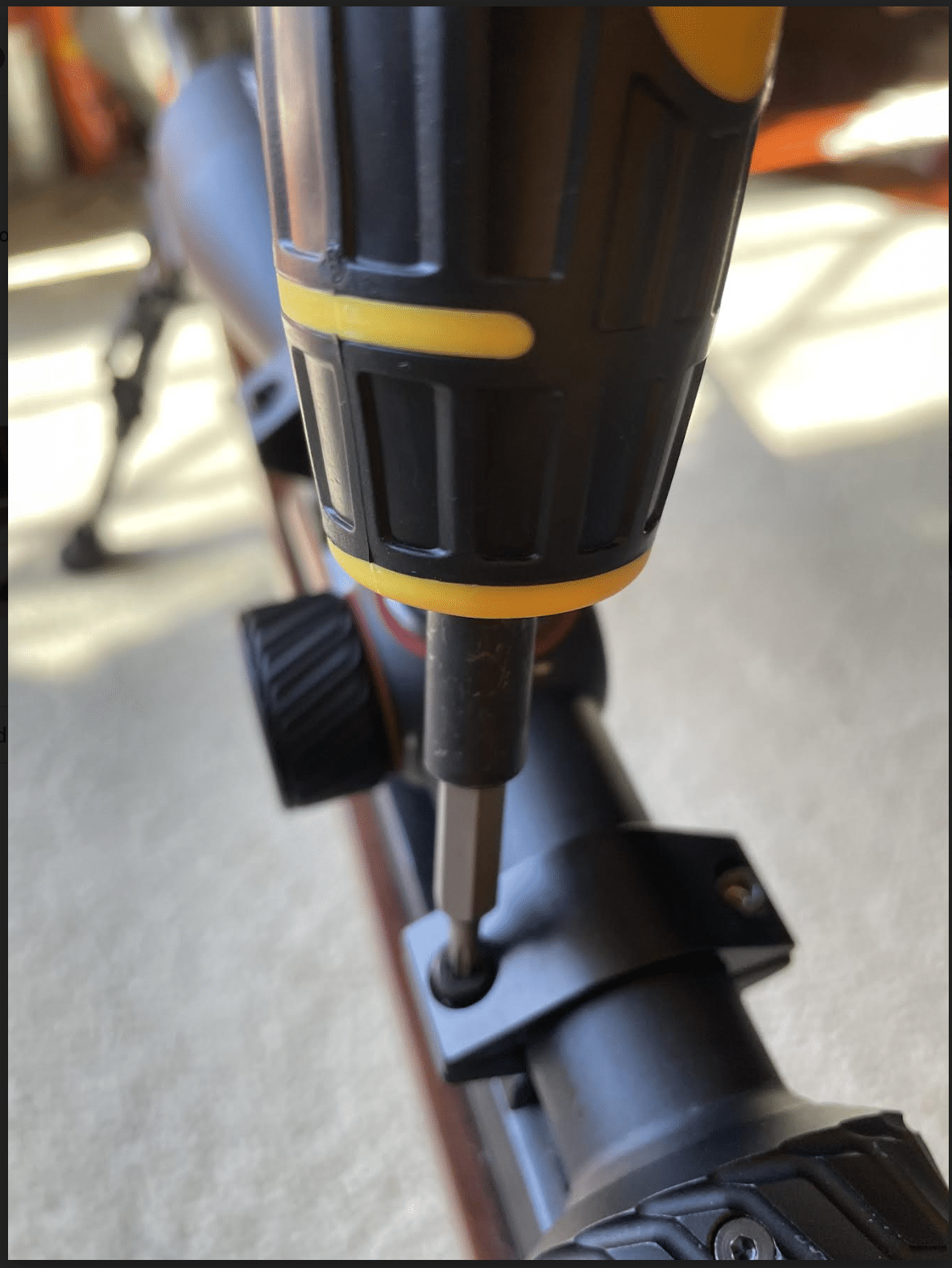 F.A.T. Wrench installing Brushline Pro Scope