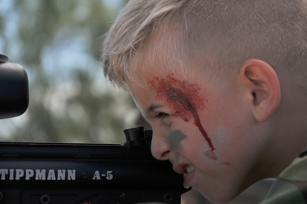 Kid Shooting Rifle