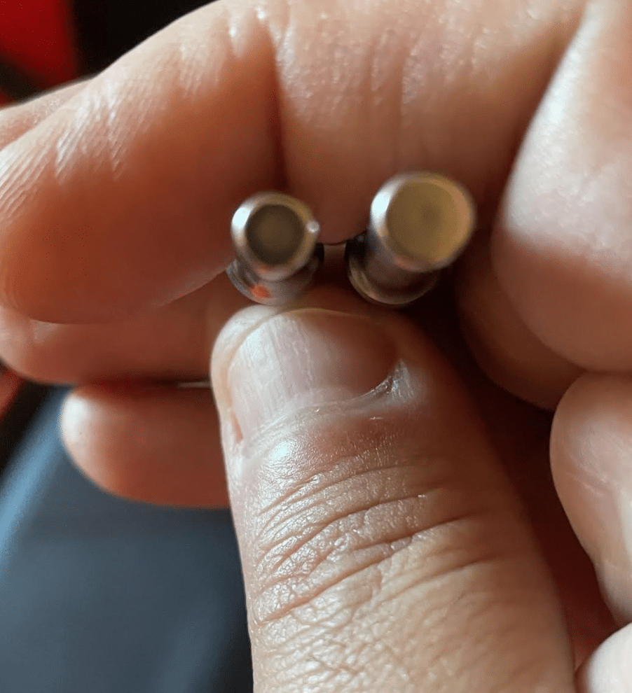 Top View of Assembly Pin