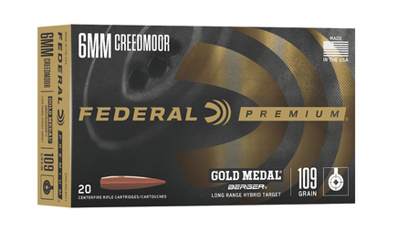 NEW for 2022 | Federal Gold Medal Berger 6mm Creedmoor