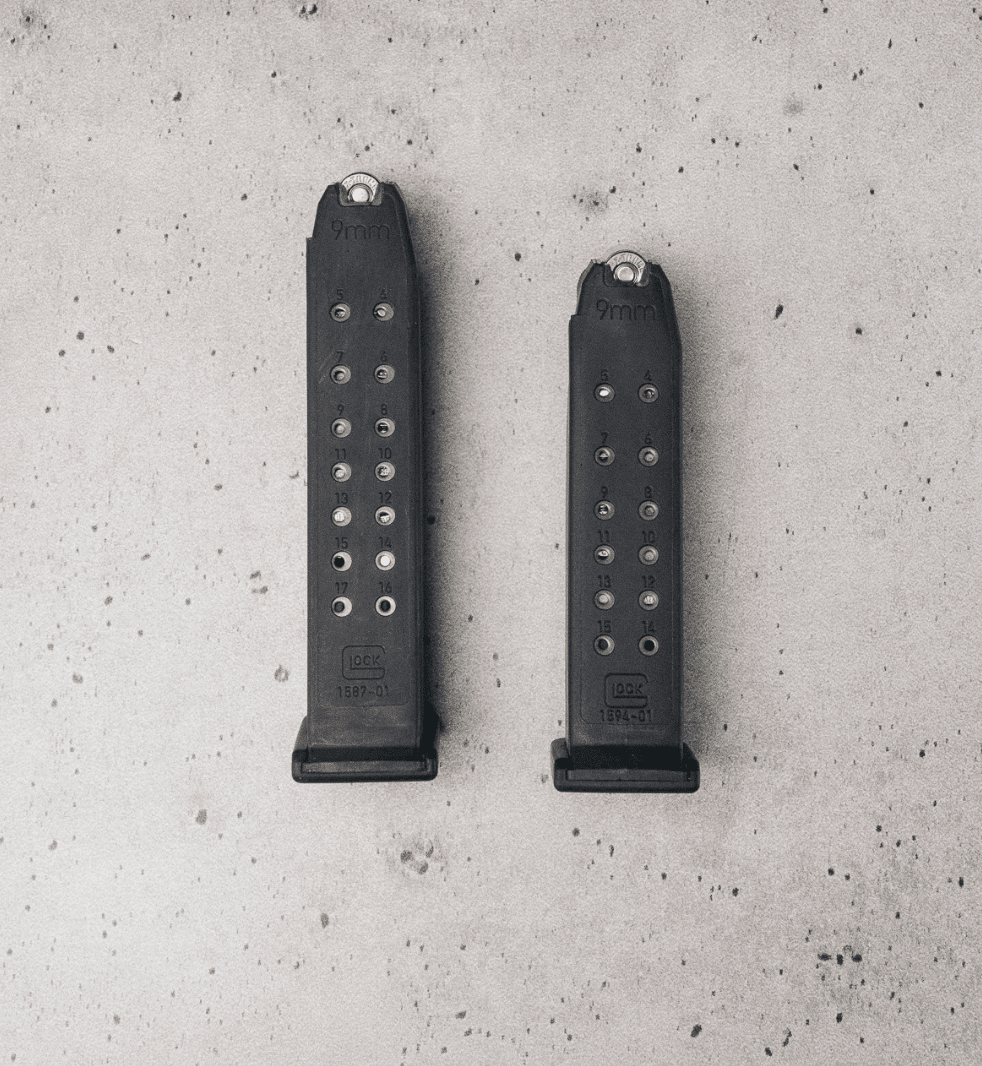 Glock 17 Mag (left) Glock 19 Mag (right)
