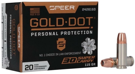 Speer Gold Dot Ammunition Adds .30 Super Carry to Its Product Line