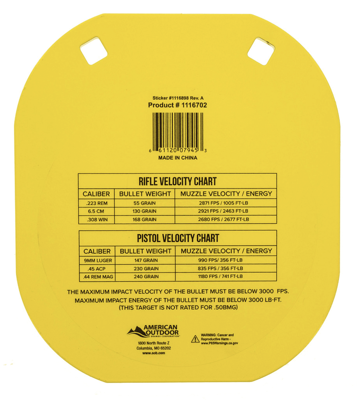 Caldwell AR500 Steel Gong