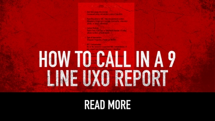 How To Call in a 9 Line UXO Report