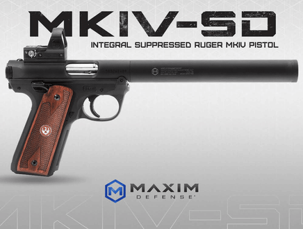 Maxim Defense Ruger Mk4 Suppressed 22 Pistol