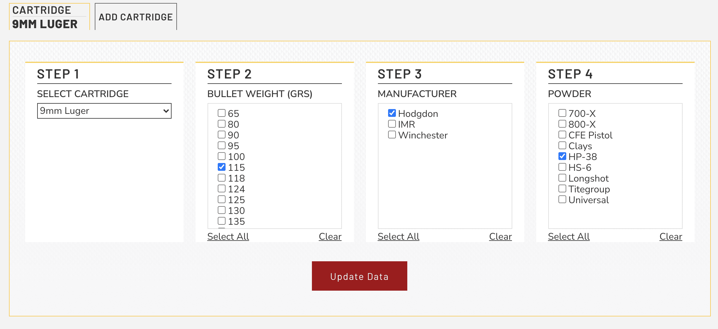 Hodgdon Reloading Data Center