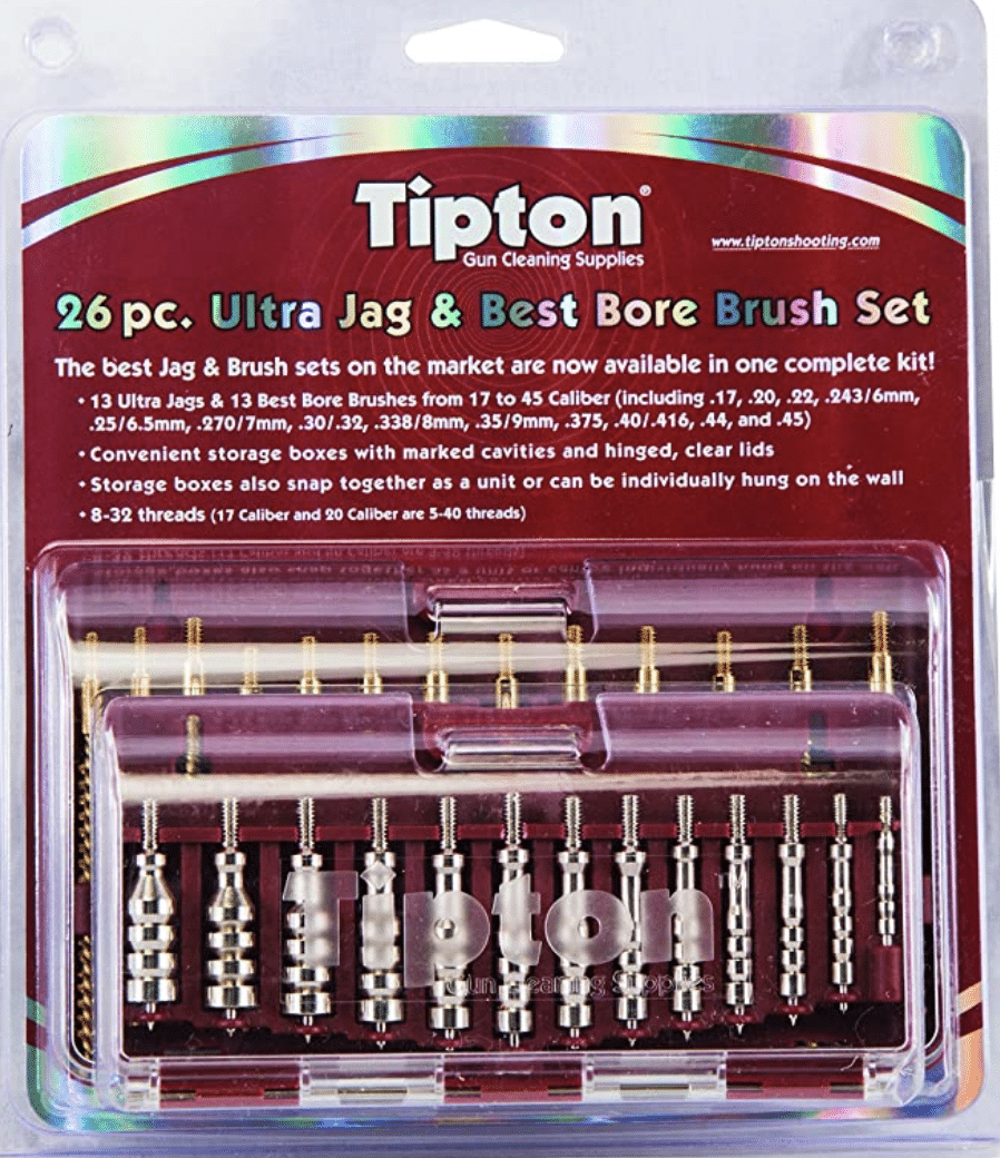 Tipton 26-Piece Ultra Cleaning Jag and Best Bore Brush Set