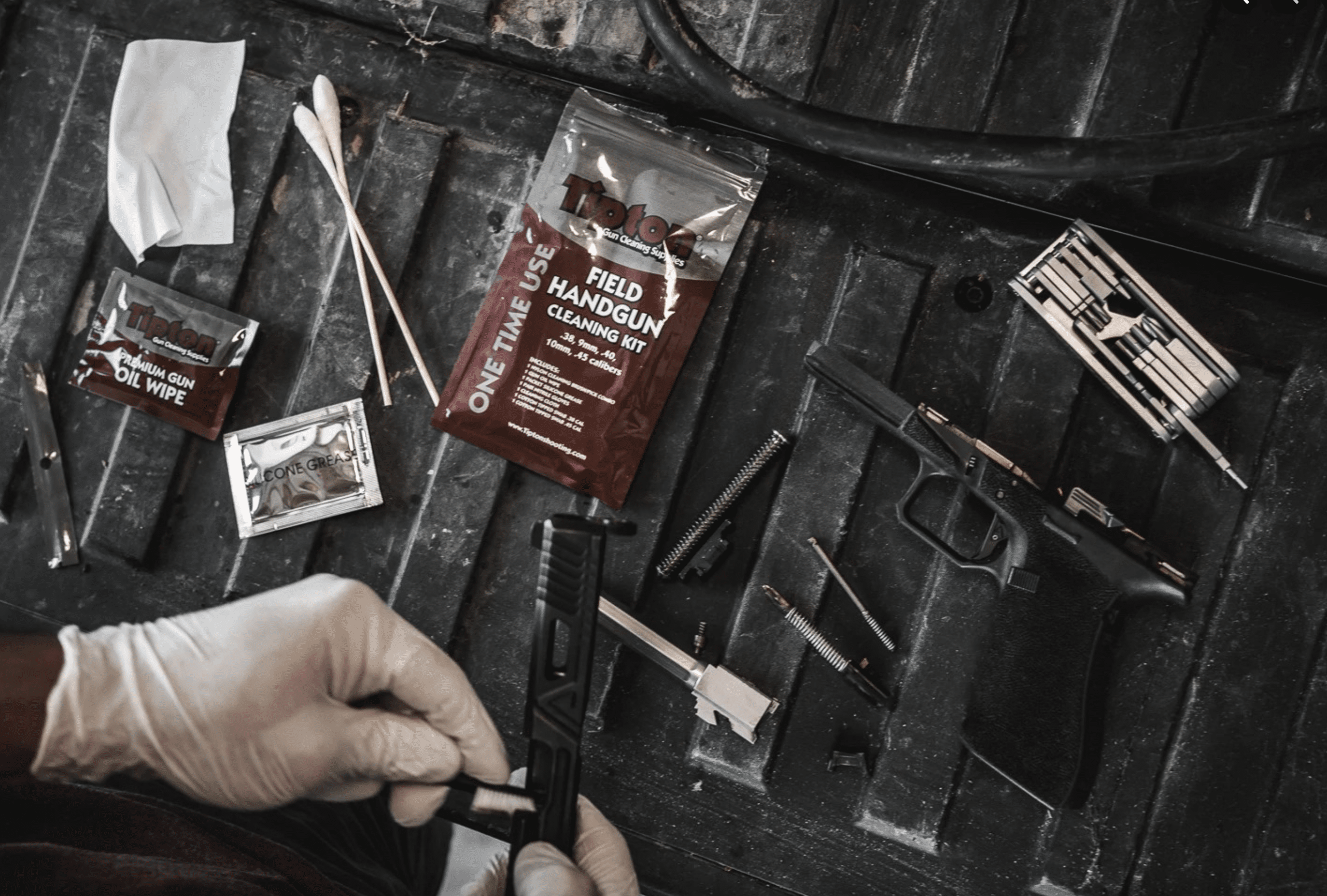 Tipton handgun field cleaning kit